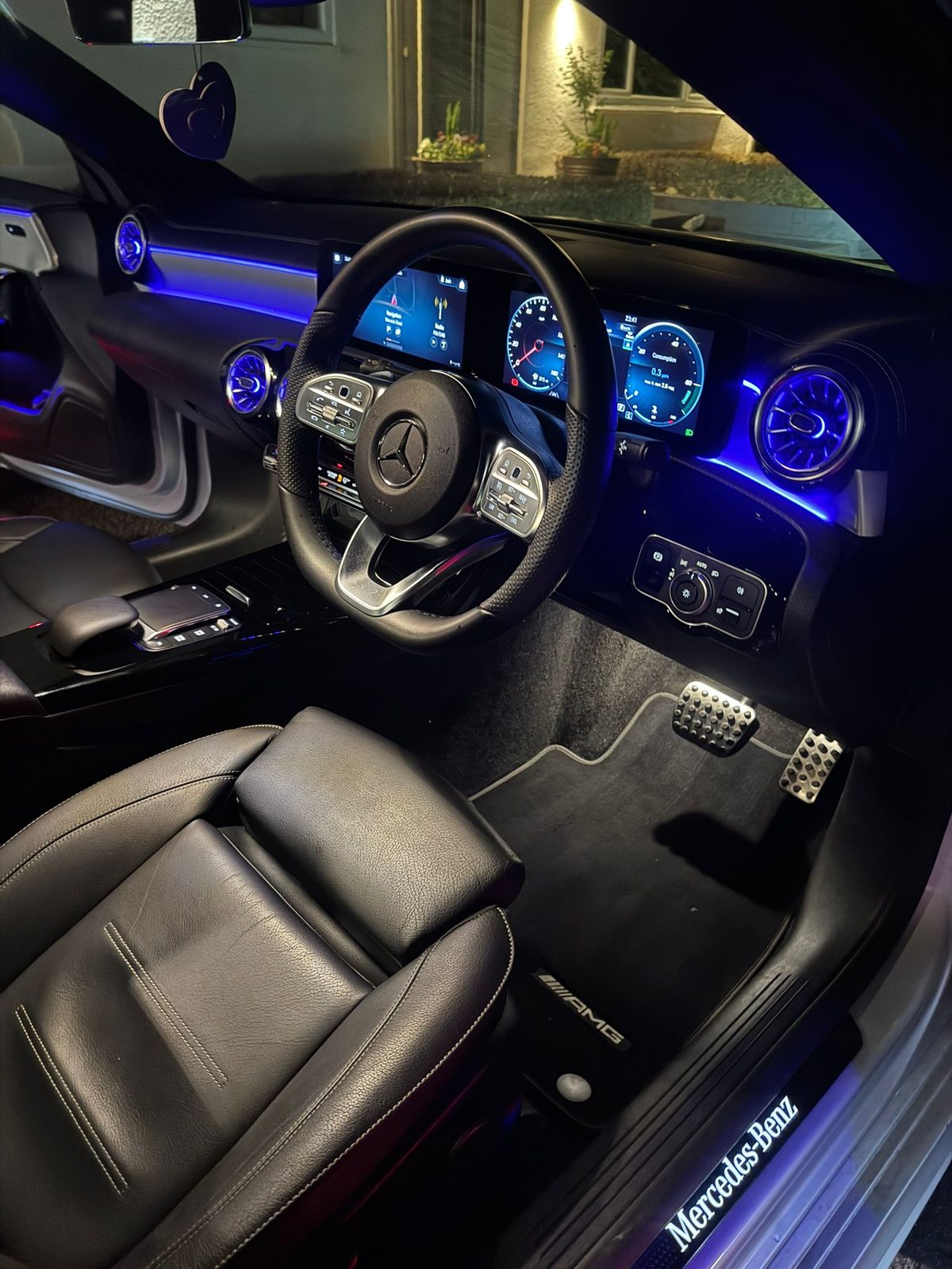 Audi A3 interior detailed, rear seats