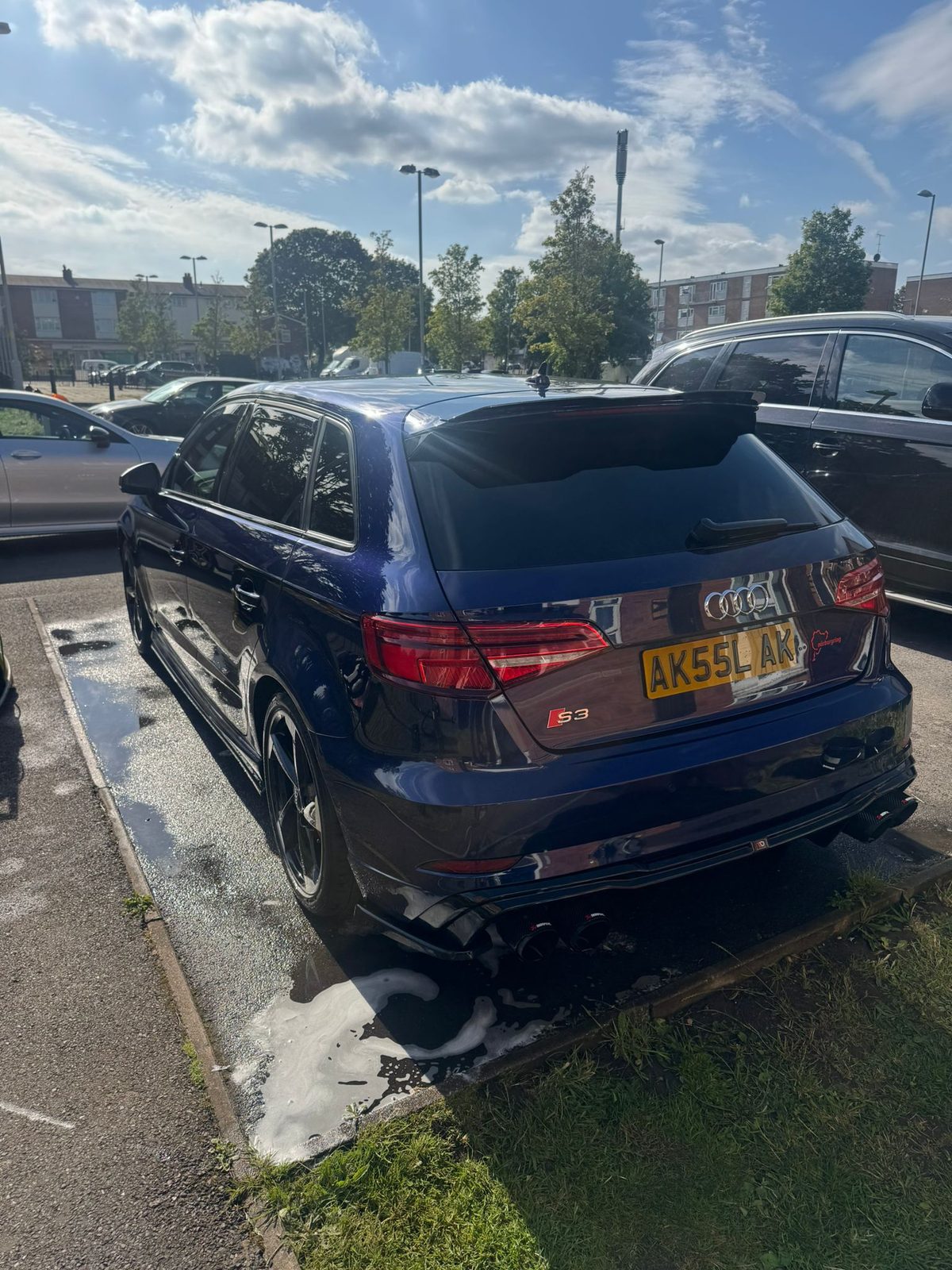 Audi S3 detailed, rear view